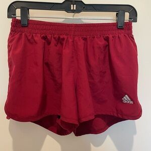 Adidas Women's Dark Red Shorts
